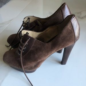 MICHAEL by Michael Kors suede platform booties